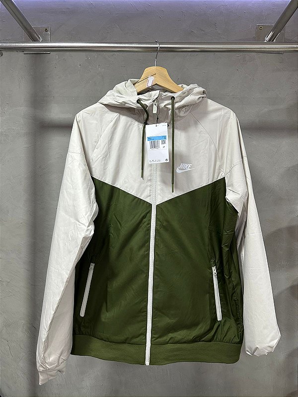 Jaqueta nike Windrunner ( verde/cinza)